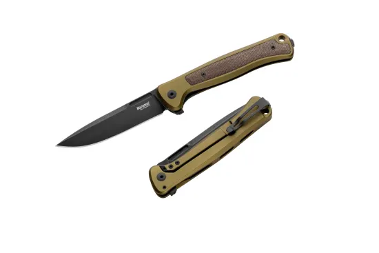 Нож складной Lion Steel Skinny Aluminium Green Black - сталь MagnaCut, рукоять алюминий