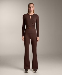 Oysho Лонгслив Comfortlux, коричневый