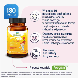 Naturell витамин D для детей - 180 таблеток