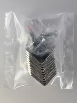 Уголок мебельный кронштейн 20х20 мм цинк (10 шт в упак) в комплекте с саморезами 3х16 (20 шт). Мебельный крепежный уголок с крепежом.