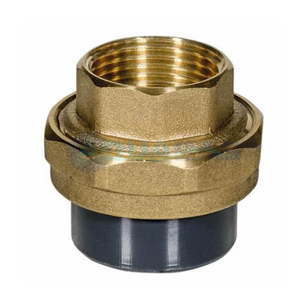 Накидная муфта Gemas ПВХ-латунь 50мм x 1 1/2" ВР (для титана) (133454)