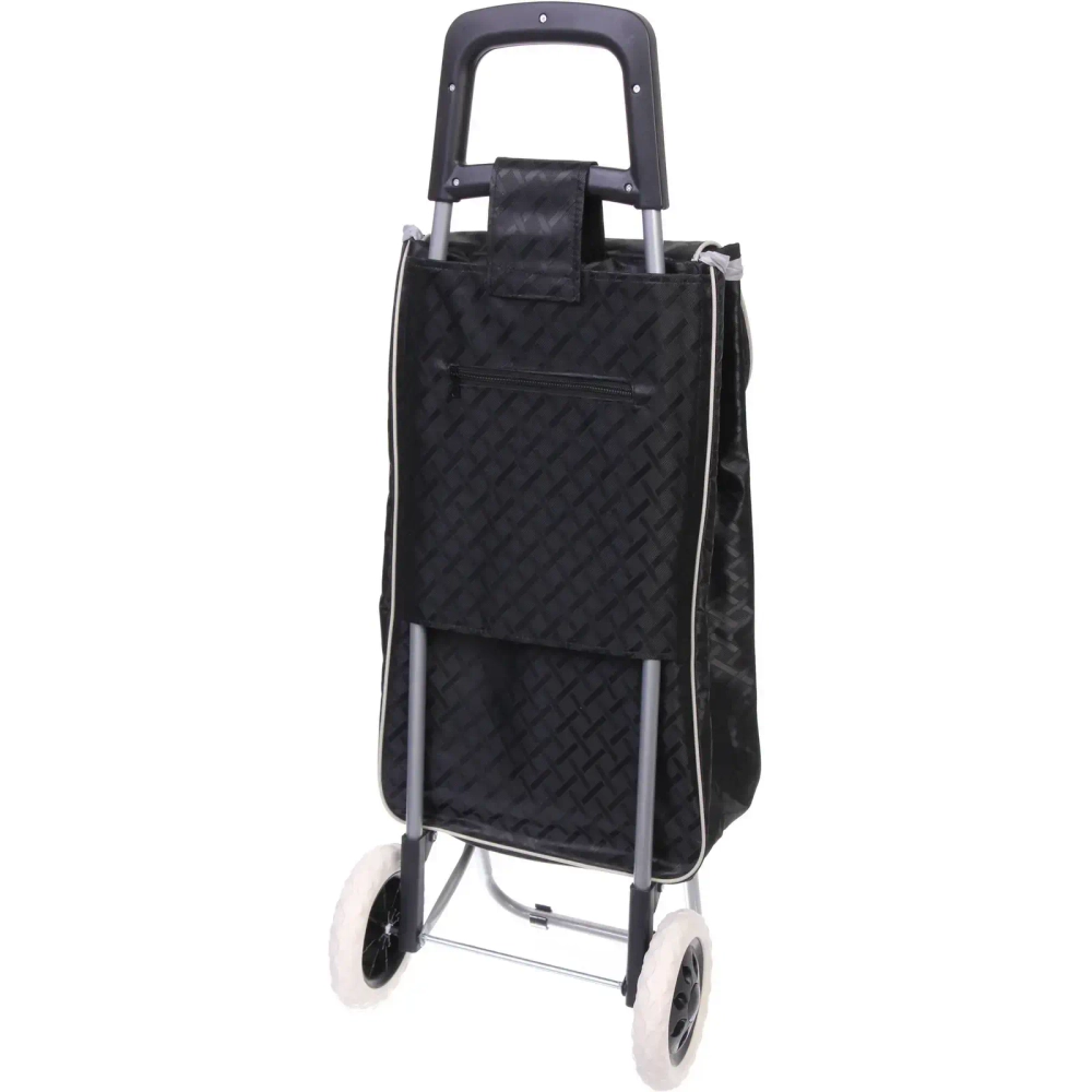 Тележка хозяйственная с сумкой (93*33*26см, колеса 16см,грузоподъемность до 30 кг.) черная SYD-16T