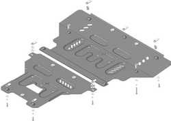 Защита MOTODOR для Audi A6 2011-2018 арт.70105