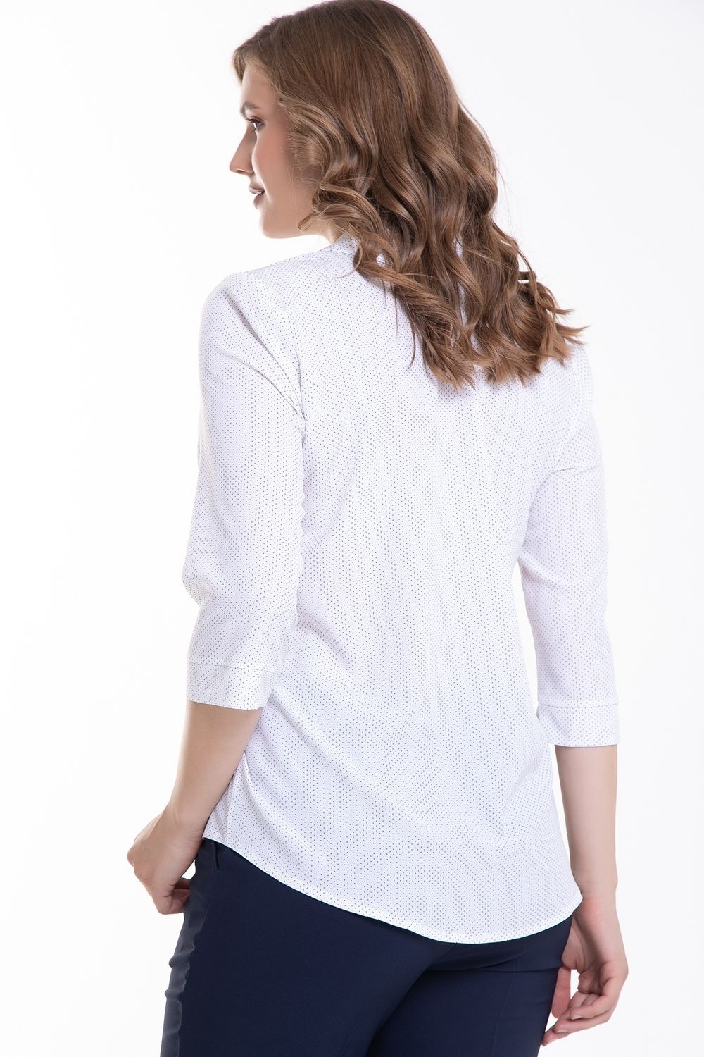 Блуза Ниагара (вайт, горошки) Diolche (Акция)