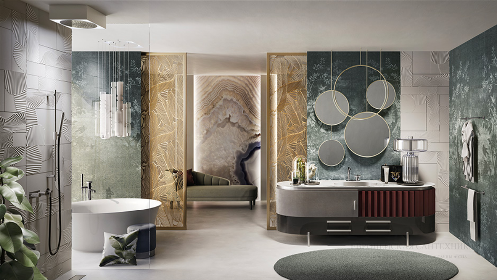 Штанга для душа Gessi Anello h900 мм, настенная, цвет Finox Brushed Nickel