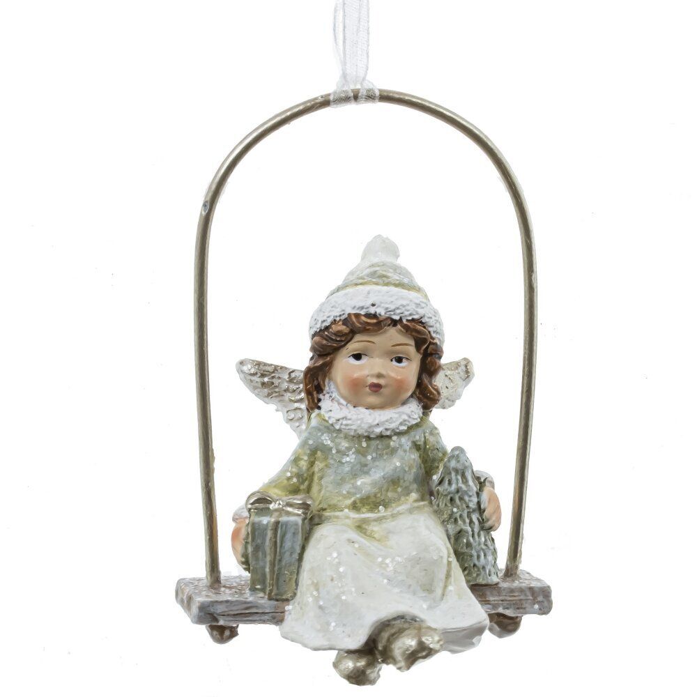 GAEM Изделие декоративное подвесное "Девочка на качелях", L5 W3,5 H8 см, 2в.