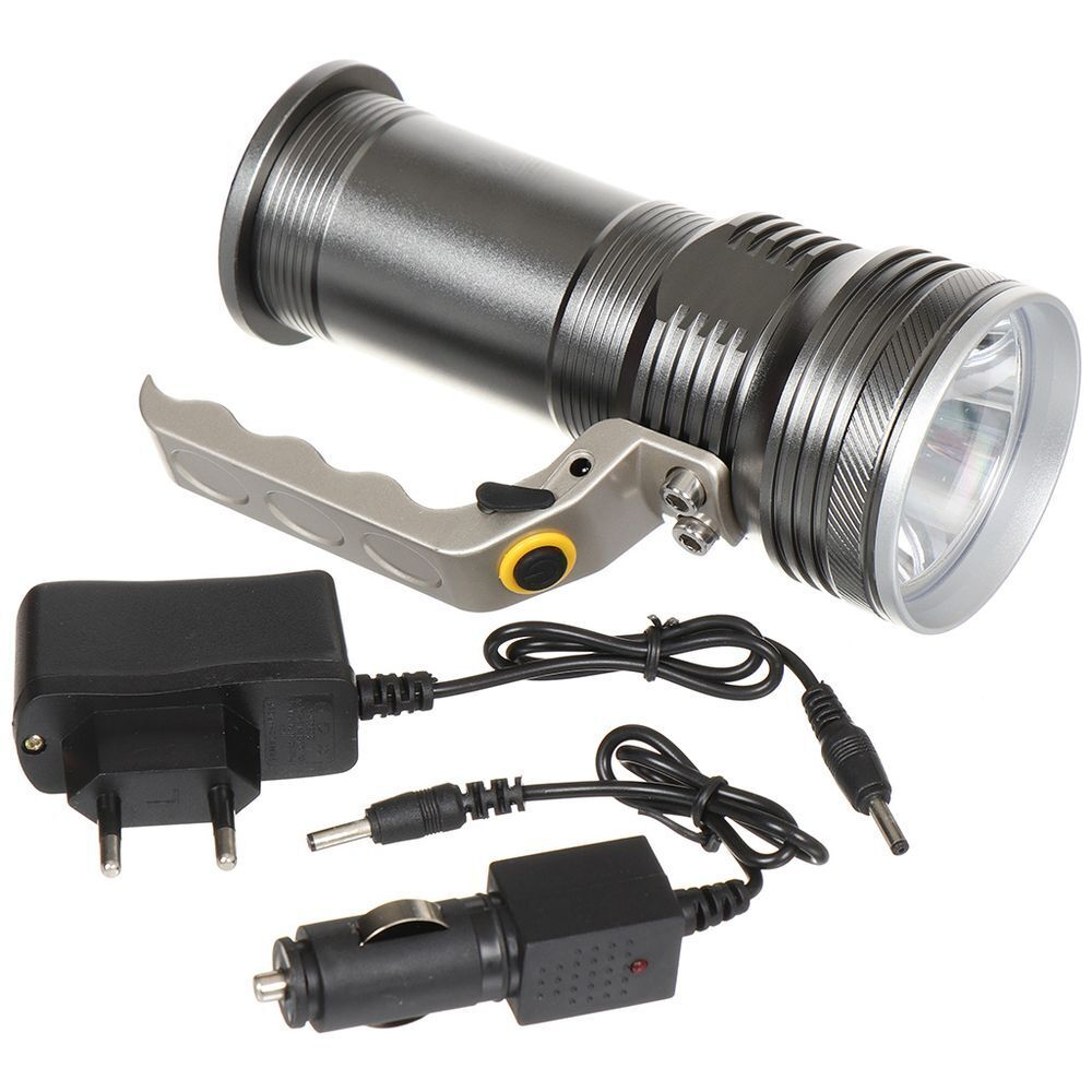 Фонарь ручной, встр акк, зар от сет220В, зар от сети авто, режим SOS