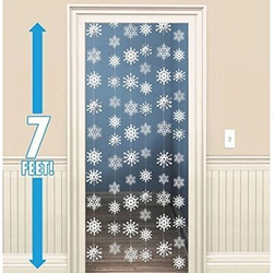 Гирлянда вертик Снежинка белая 2м 6шт