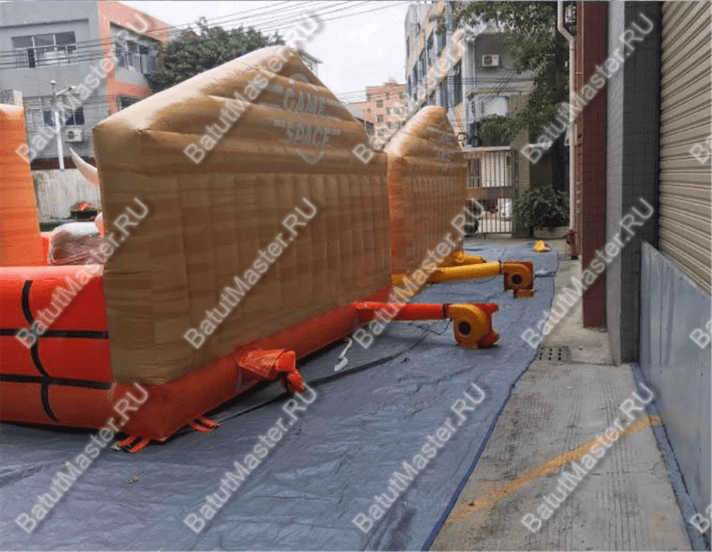 Надувной батут для аттракциона Родео "Дикое Родео", 5*5*3 м