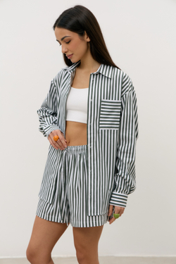 Рубашка GREEN STRIPE