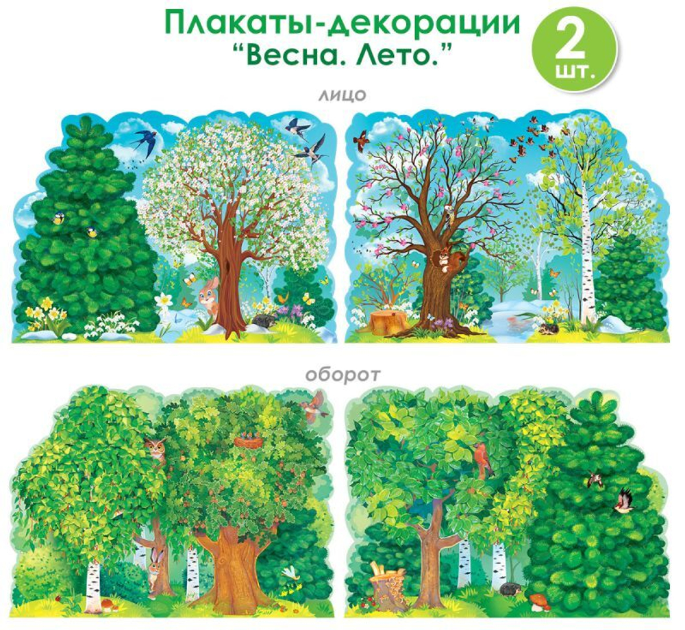 Набор плакатов "Лес" Открытая планета 84.813 0+