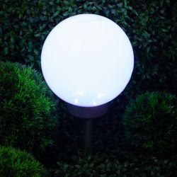 Светильник уличный ЭРА ERASF22-21 садовый на солнечных батареях Шар 20 см | Садовые декоративные светильники