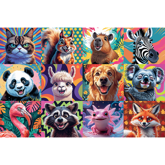 Puzzles - &quot;300&quot; - Funny animal portraits / Trefl