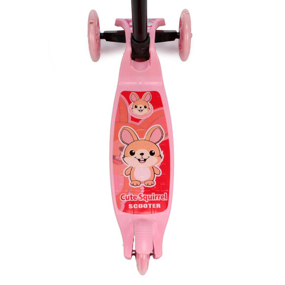 Кикборд эконом самокат детский 3 х колесный, со светом