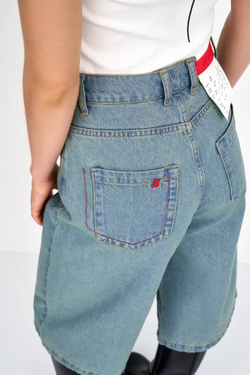 Джинсовые шорты женские бермуды WOMAN BERMUDA SHORTS GREEN