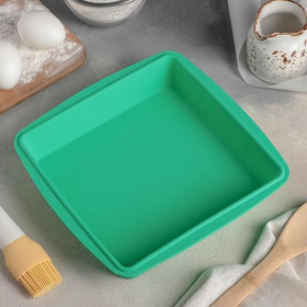Форма силиконовая для выпечки "Квадрат" 25х25х4 см