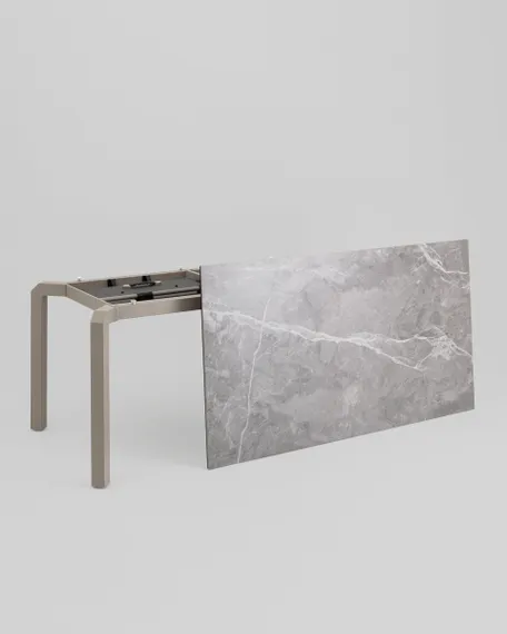 Стол обеденный Varden раскладной 160-220х90 см керамика серый