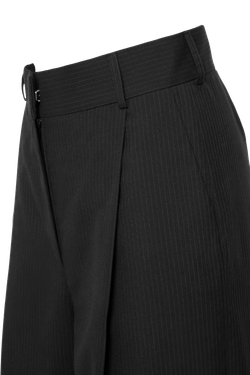 “Striped wool trousers” Брюки широкие со складками. (2)