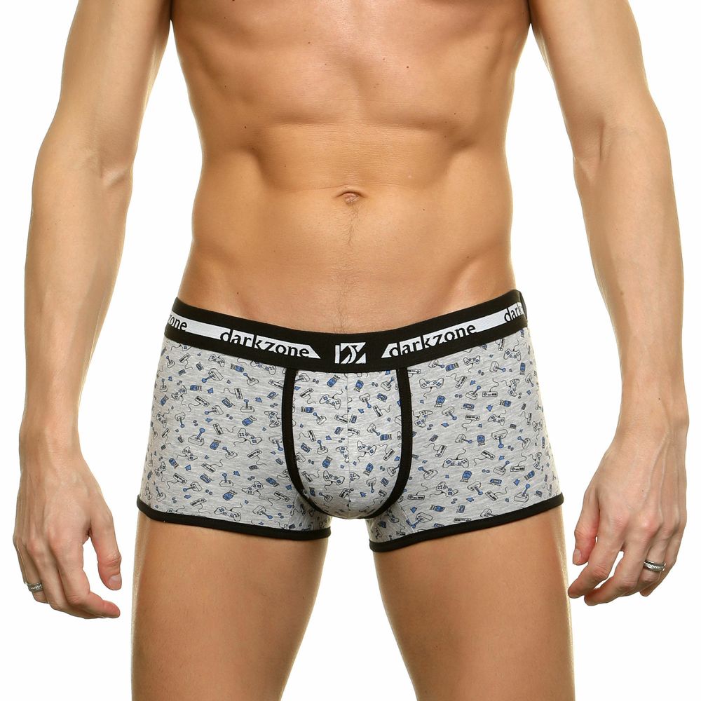 Трусы мужские хипсы серые DARKZONE DZN3214