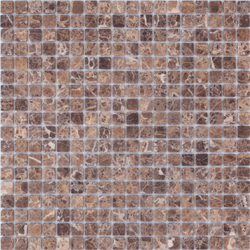 Мозаика LeeDo: Pietrine - Emperador Dark матовая 30,5x30,5х0,4 см (чип 15x15x4 мм)