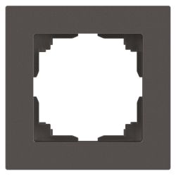 Рамка для розеток и выключателей Intro Accent 6-501-09 на 1 пост, СУ, титан | Intro