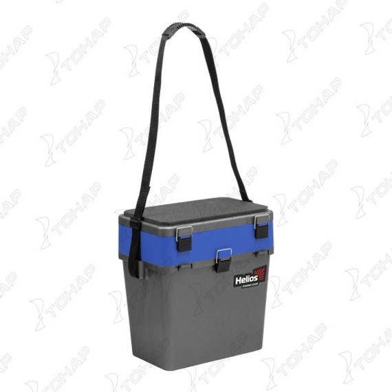 Ящик рыболовный зимний серый/синий (HS-IB-19-GB) Helios