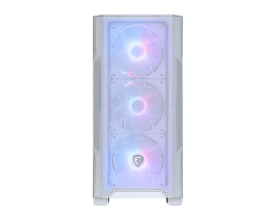 Компьютерный корпус MSI MAG FORGE M100R WHITE mATX/Mini-ITX, 2xUSB 2.0, USB 3.2, Audio, Mic, mATX