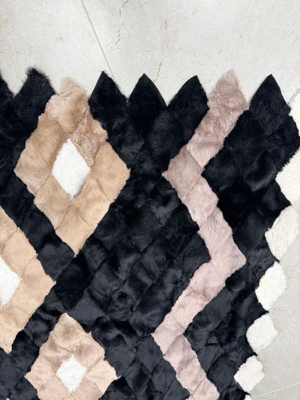 Покрывало меховое ковер из шкуры овчины