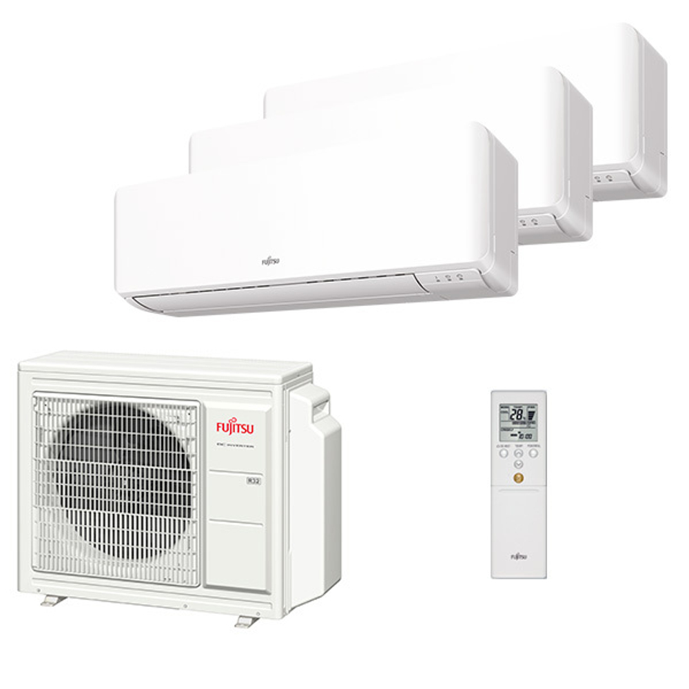 Мультисплит система на 3 комнаты Fujitsu ASYG07KMCC + ASYG09KMCC x 2 / AOYG24KBTA3