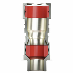 Взрывозащищенный кабельный ввод серии КА для бронированного кабеляМ75х1,5 d:46,8-55мм D:52-65мм. Никелированная латунь IP66/IP68