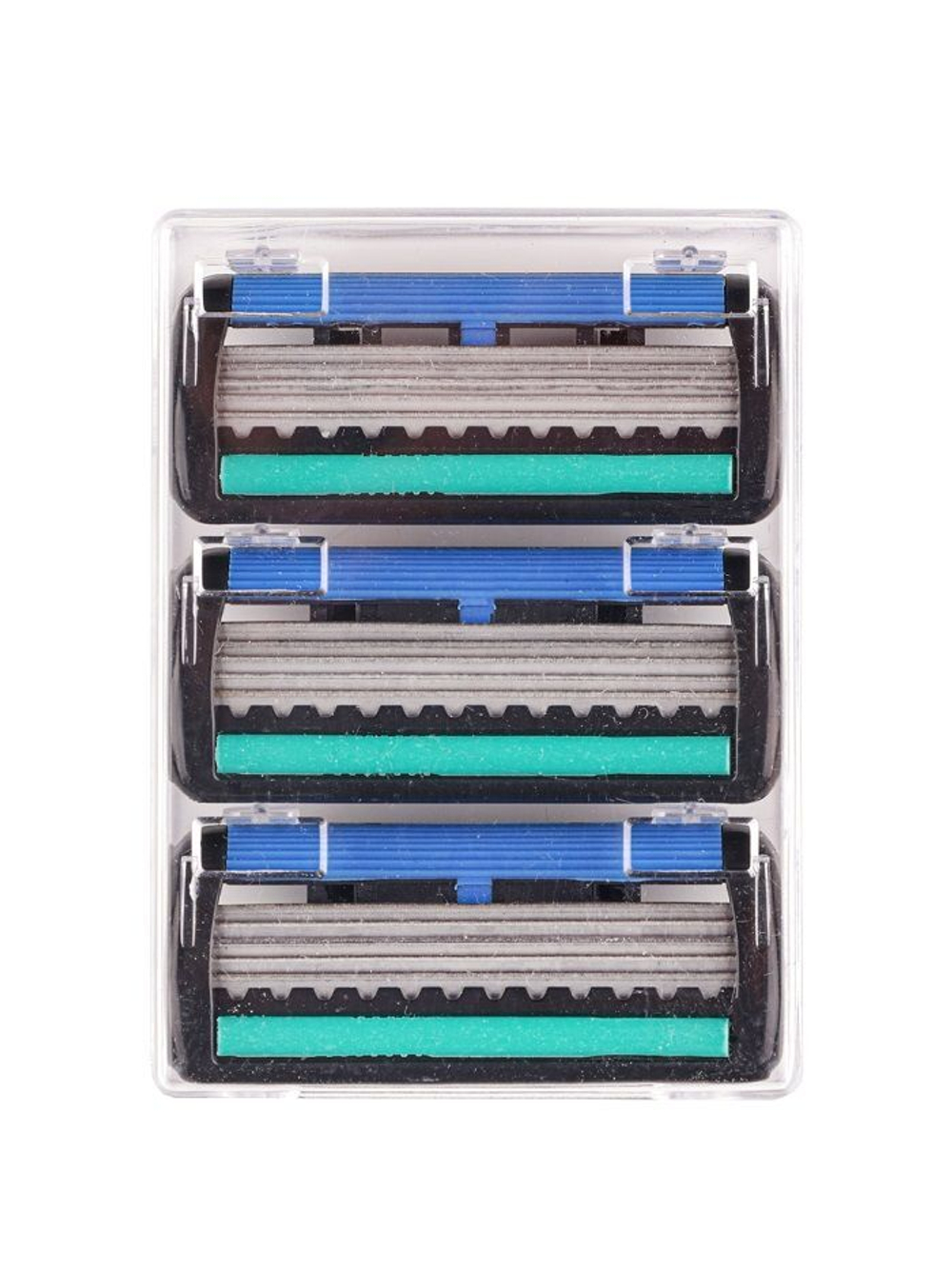 3 многоразовых кассеты,  5 лезвий , для бритвенного станка HAOWELL, плавающая головка, полоска Aloe+витамин E.