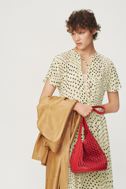 ZARA ПЛАТЬЕ В ГОРОШЕК — THE ITEM ZARA WOMAN, ВАНИЛЬНЫЙ