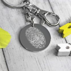 Брелок с отпечатком пальца на заказ