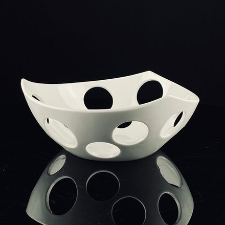 Lenardi 118-026 Фруктовница 21,5см BIANCO в под.уп.(х8)Фарфор