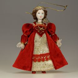Ёлочная игрушка Джульетта в парчовом платье