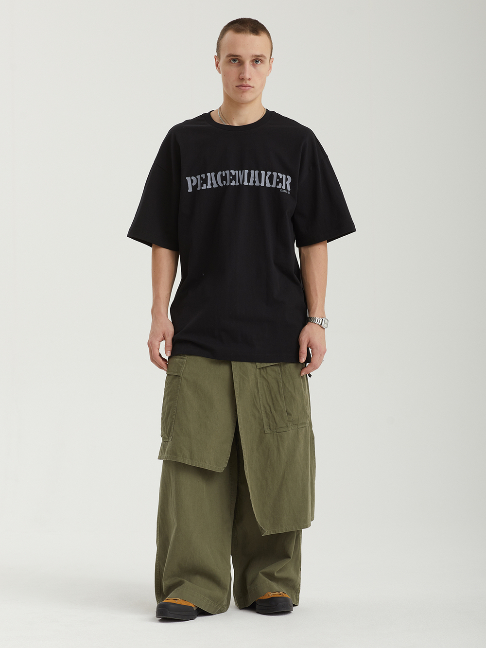 Мужские Брюки Asym Cargo Hakama Pants Vintage Stonewashed