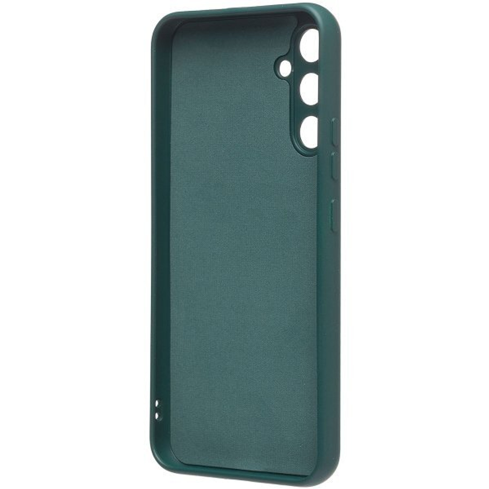 Накладка Samsung A54 5G силикон матовый темно-зеленый Soft Case Zibelino