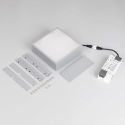 Светильник DL-GRIGLIATO-S140x140-18W Warm3000 (GR, 100 deg, 230) (Arlight, IP40 Металл, 5 лет) 047680