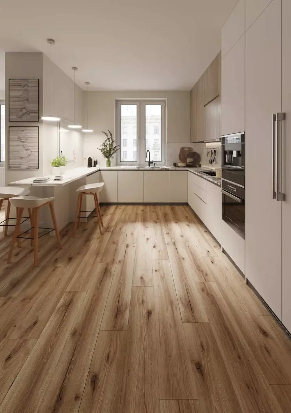 Кварц-винил SPC AlixFloor Natural Line 5 мм Дуб Коричневый Рустикальный 2.009 м2