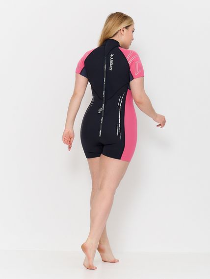 Гидрокостюм Sargan Nero 2.0 Shorty Pro lady 2 мм черно-розовый