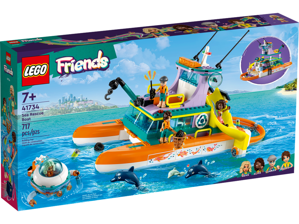 Конструктор LEGO Friends 41734 «Морская спасательная лодка»