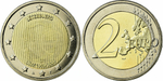 Люксембург 2 евро, 2009 10 лет монетарной политики ЕС (EMU) и введения евро aUNC
