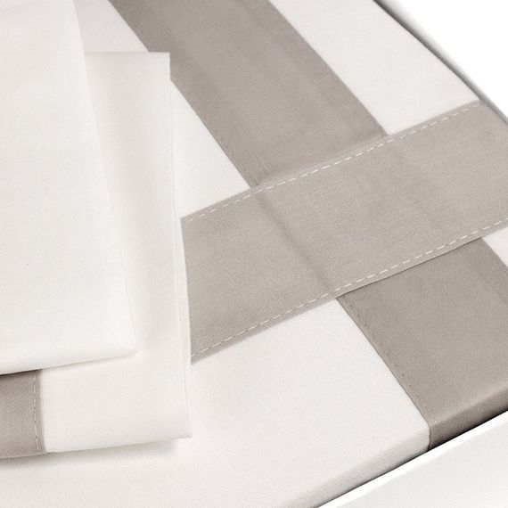 Постельное белье BANDA NAKISLI  кремово-бежевый deluxe TIVOLYO HOME Турция