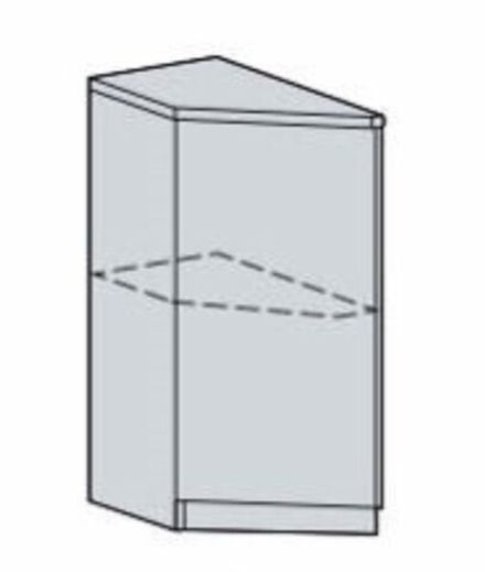 Кухня Модуль ШНТ 300 (правый) Белый / Ликата