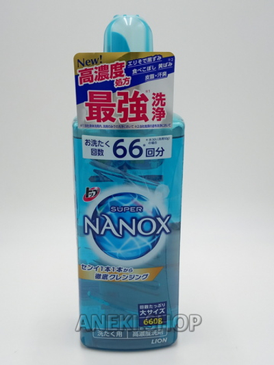 Гель кислородный для стирки 660 г Lion Тоp NANOX