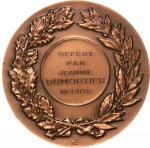 France, Fifth Republic, Medal Presented by Deputy Jeannil Dumortier, 1970