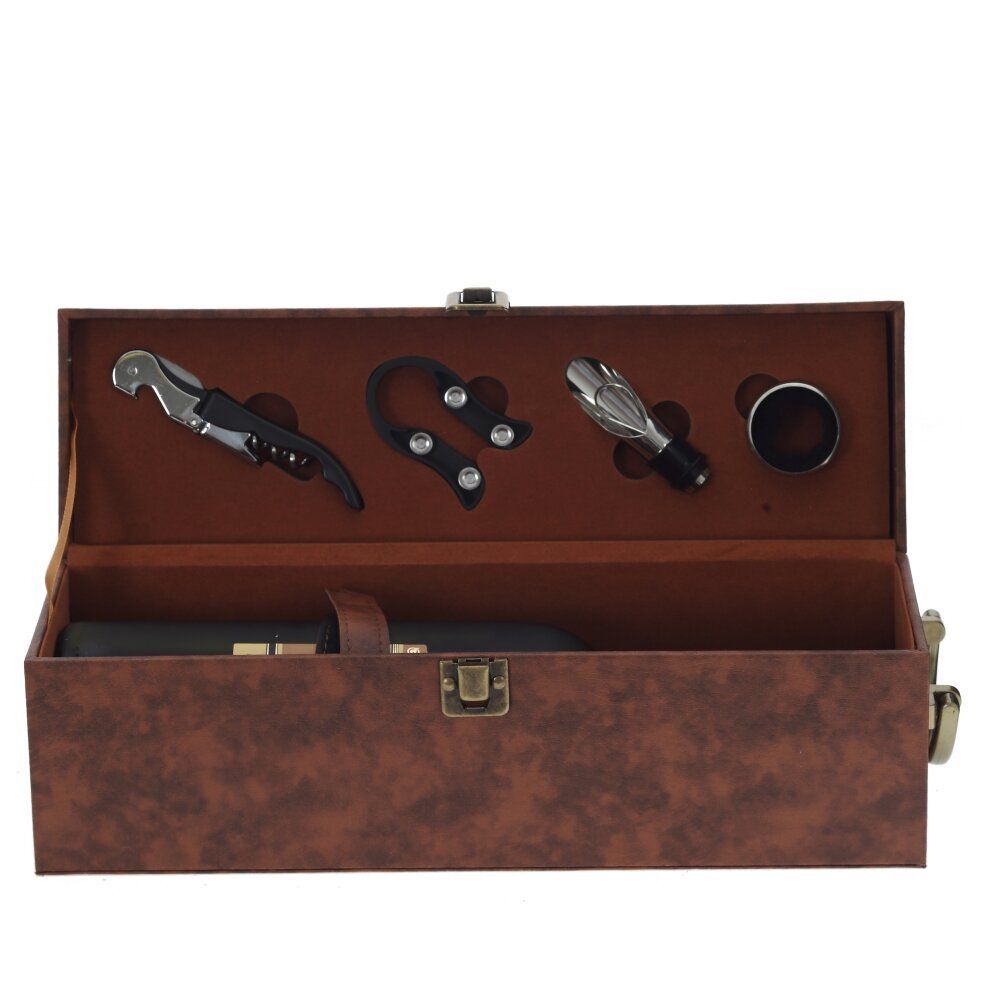 GAEM Шкатулка для бутылки с набором для вина, L37 W10,5 H12,5 см