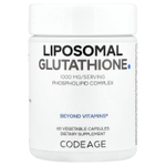 Codeage, липосомальный глутатион, 60 растительных капсул (500 мг в 1 капсуле)
