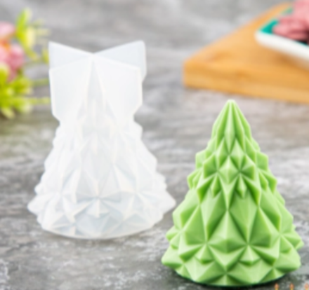 Силиконовый молд 3D «Елочка хрустальная»