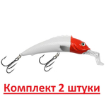 Воблер для рыбалки ЕРШ-2 102mm, цвет 014 (клоун), 1 штука